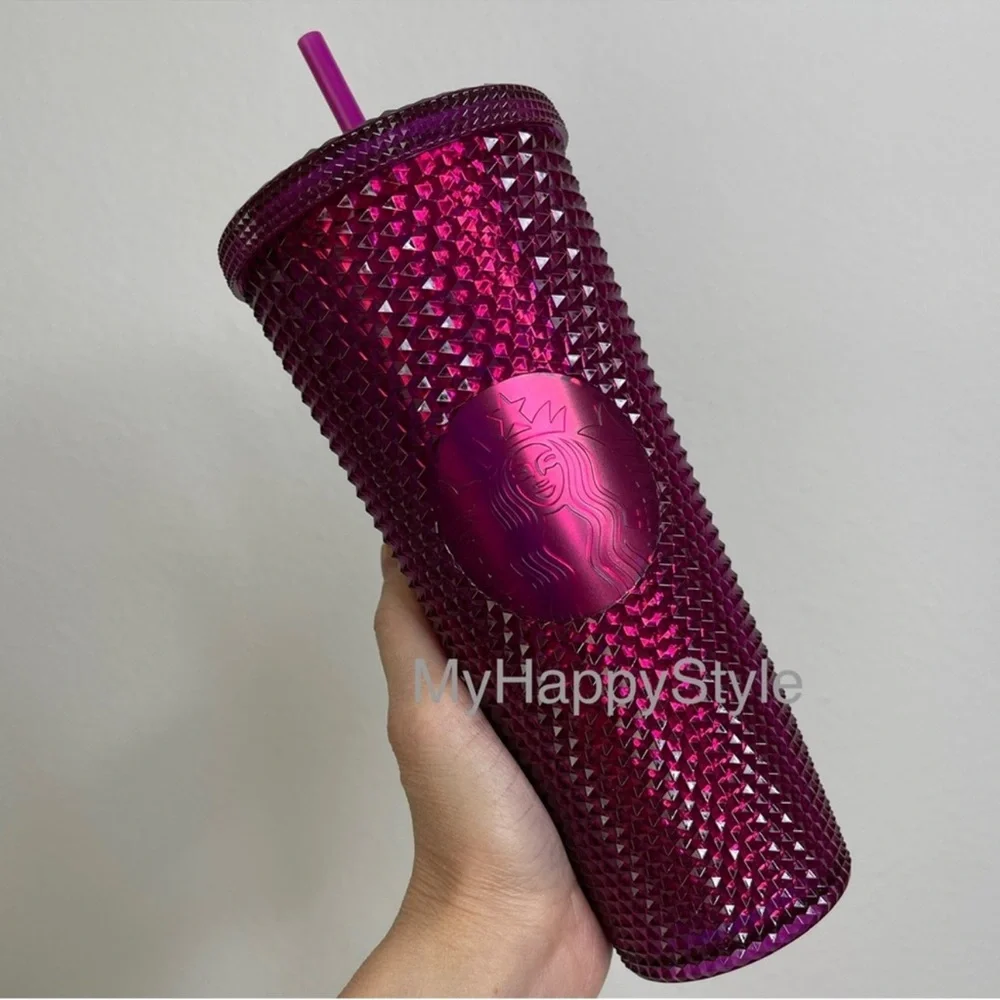 STARBUCKS Sangria Berry NEW Bling Studded Tumbler Venti Cold Cup NEW